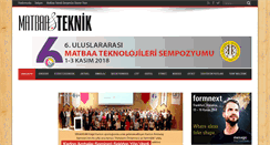 Desktop Screenshot of matbaateknik.com.tr